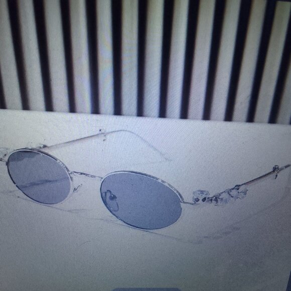 Bundle gift&luxury exquisite silver/white gold sunglass w decorative handles NWT main image 7